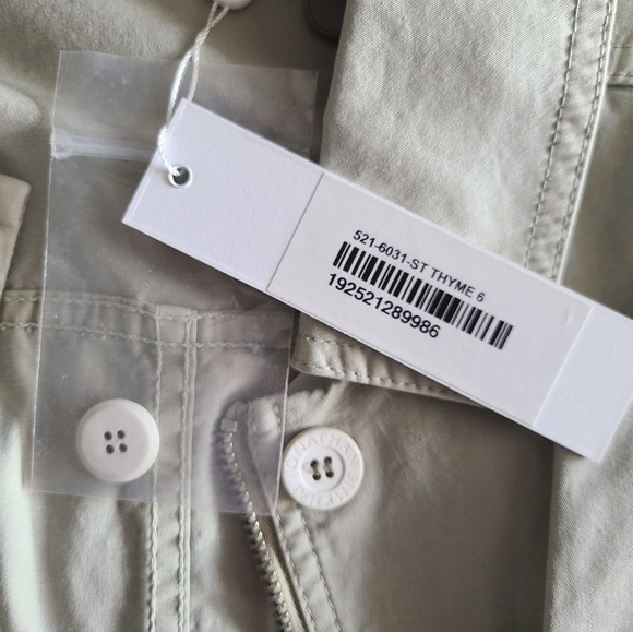 Jonathan Simkhai Maggie Twill Jacket, Size 6, Sage, NWT - Picture 15 of 16